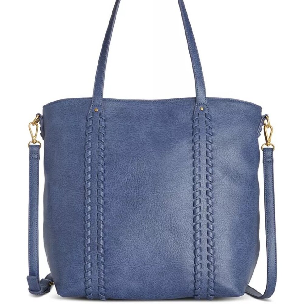Style & Co Whipstitch Tote Bag - Blue